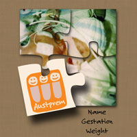 puzzle blankie natural