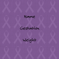 ribbon blankie purple